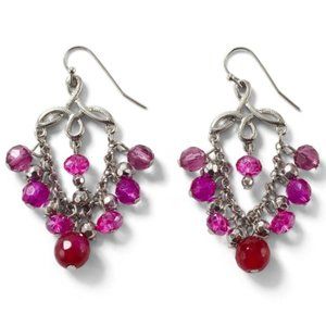 DONATED WHBM 💕 VERY BERRY CHANDELIER EARRING